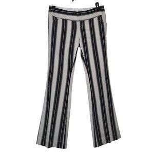 Converse One Star Nautical Stripe Linen/Cotton Low Rise FitNFlare Pants Size 10*